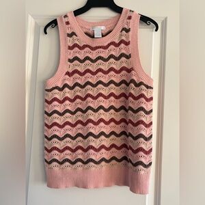 Clara knit sweater tank. Size medium.